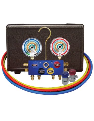MANIFOLD DE VÁLVULA ESFÉRICA DE 4 VIAS COM FURO 3/8”