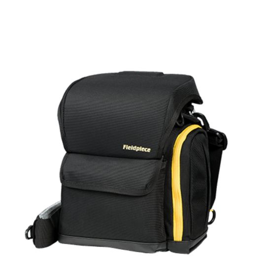 Fieldpiece BG36 compacta com fecho magnético, bolsos organizados e base protegida
